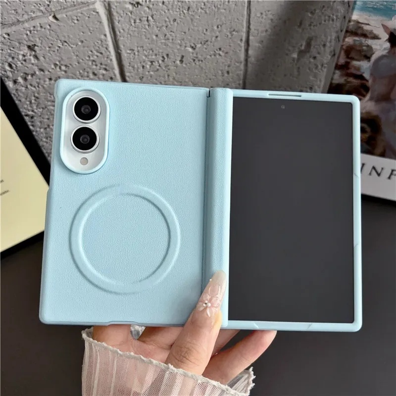 Screen Protector Matte - レザーキャンディカラーマット Magsafe対応ケース Samsung Galaxy Z Fold