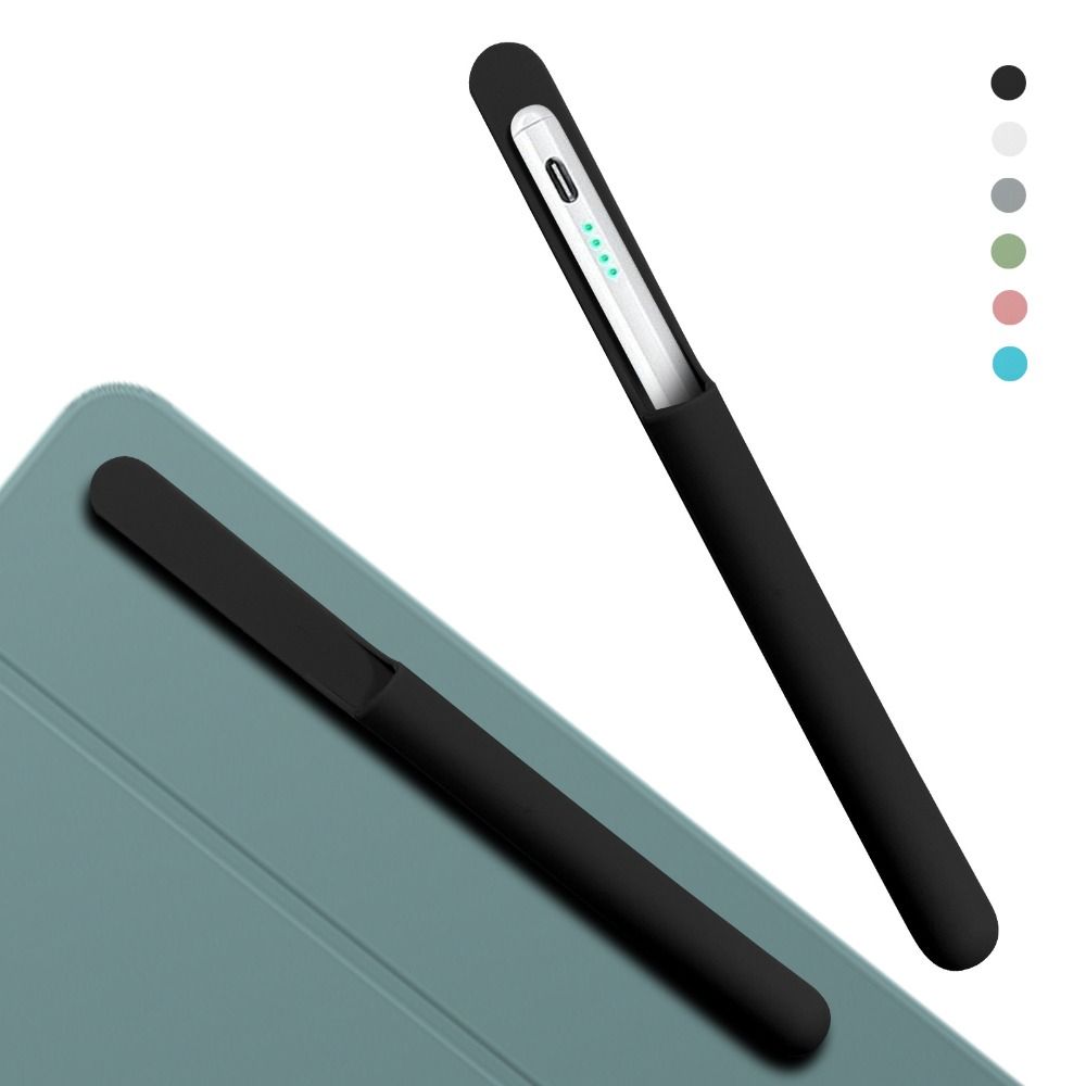 Boox Tablet Accessories - 新しいシリコン製ペンホルダー、粘着式で柔軟なタブレットスタイラスペンケース、紛失防止、単色ペンクリップ