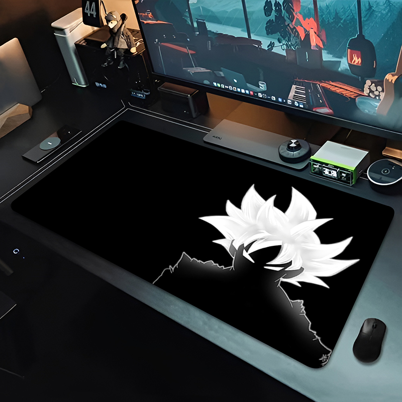 Rugged Tablet Accessories - DBZ ブラックアニメマウスパッドドラゴンボール大型 PC コンピュータデスクマット抗摩耗ゲーミングマウスパッドキーボードゲーマーアクセサリーテーブルパッド