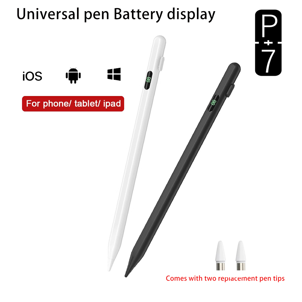 Honor Tablet Accessories - P+7ユニバーサルスタイラスバッテリーディスプレイペン、Android、IOSスクリータッチペン、iPad、Huawei、Xiaomi、Honorタブレット用スタイラスペン