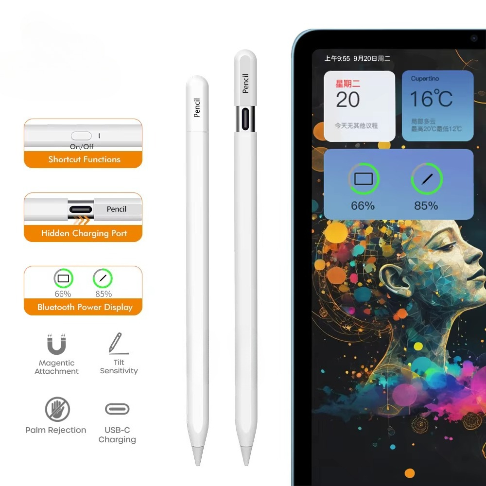 Tablet Accessories Kids - Apple Pencil対応タッチペン iPad A16 2025 Pro