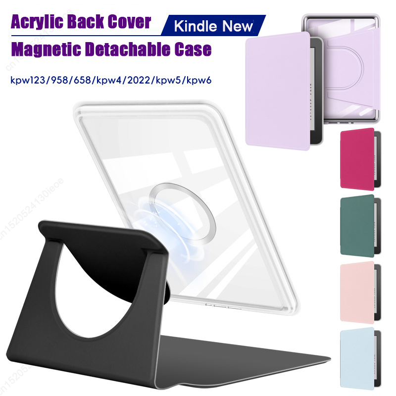 Kindle Tablet Accessories - Kindle Paperwhite 2024/2022/2021/1/2/3/4/5/6/第12/11/10/9世代/6/6.8/7インチ対応 マグネット式着脱ケース ポーチカバー