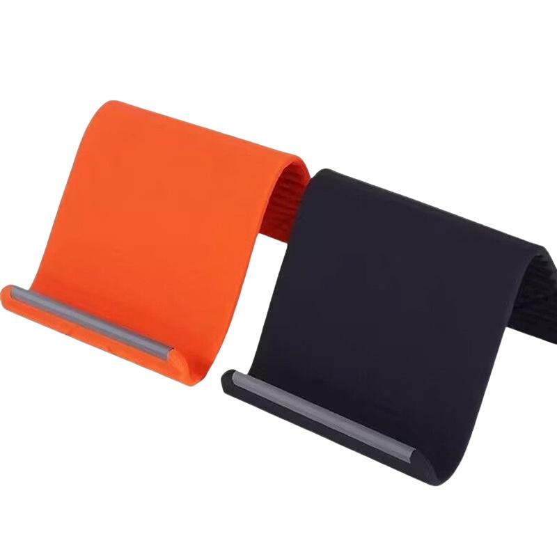 Tablet Stand Accessories - ユニバーサル携帯電話ホルダー家庭用オフィス用柔軟な折りたたみ式電話スタンドシリコンタブレットホルダー調節可能なレイジーブラケット