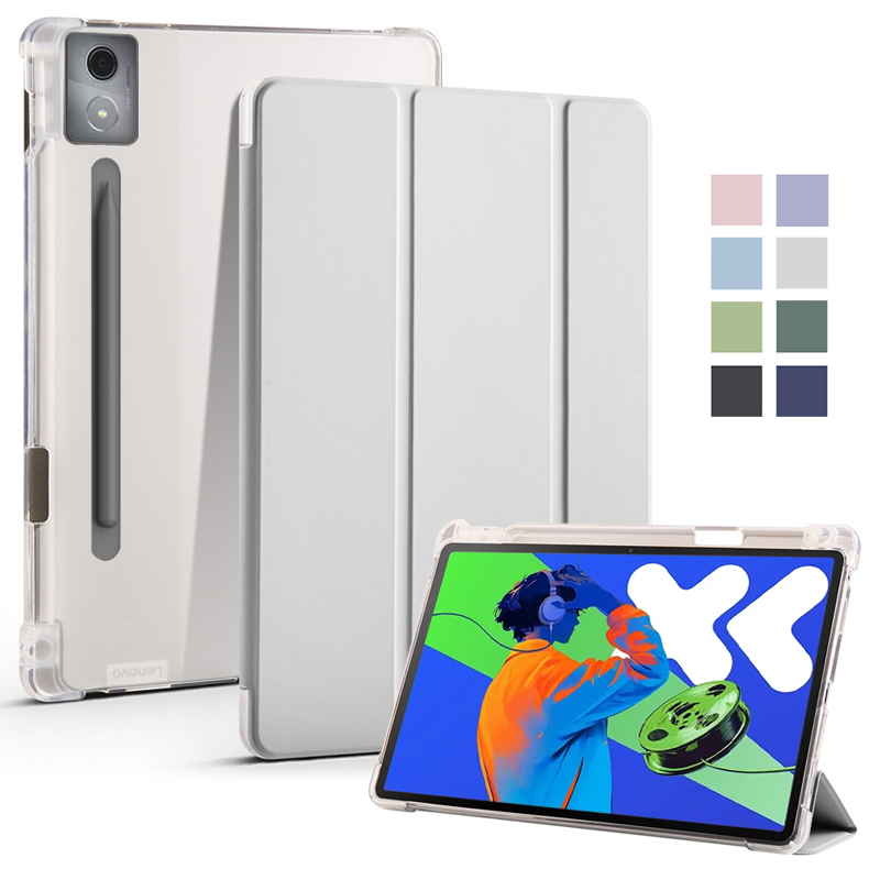 Tablet Accessories Case - Xiaoxin パッドプロ 12.7 2025 ケースとペンホルダー三つ折りソフトバックスタンドタブレットレノボ Xiaoxin