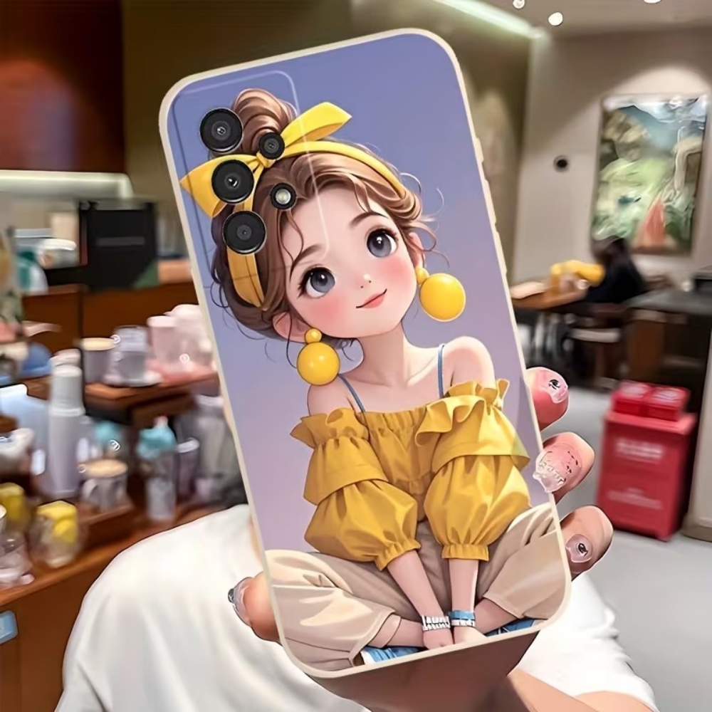 Tablet Accessories For Girls - かわいい漫画の女の子柄デザインのスマホケース、Samsung Galaxy S26 S25 S24 S23