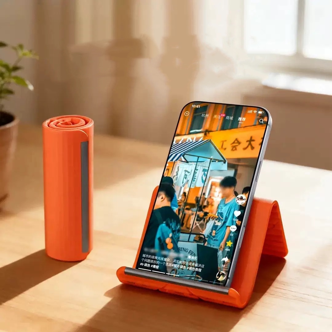 Tablet Stand Accessories - 怠惰な携帯電話スタンド シリコン製デスクトップタブレット/ノートパソコンホルダー クリエイティブで柔軟な折りたたみ式変形スタンド 旅行用アクセサリー
