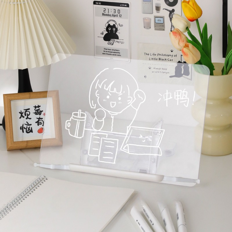 アクリル透明読書スタンド多機能調節可能なタブレットラップトッ - Tablet Stand Accessories のレビューと価格