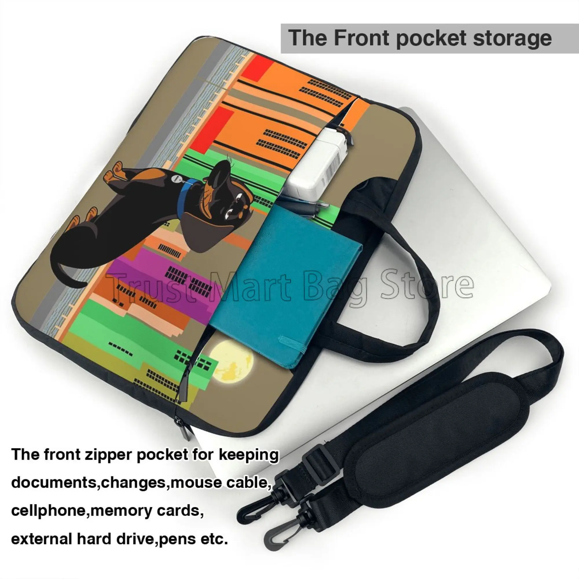 Dachshundプリントラップトップキャリングバッグ、かわ - Boox Tablet Accessories のレビューと価格