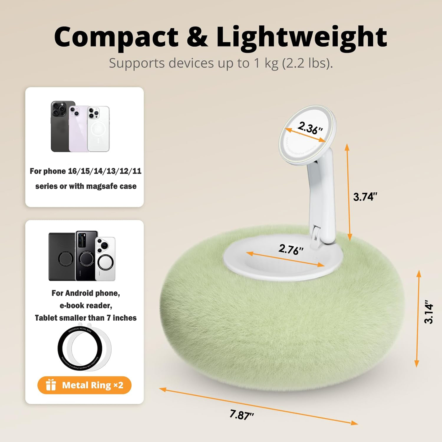 2025年式 マグネット式枕型スタンド Kindle電子書籍 - Tablet Stand Accessories のレビューと価格