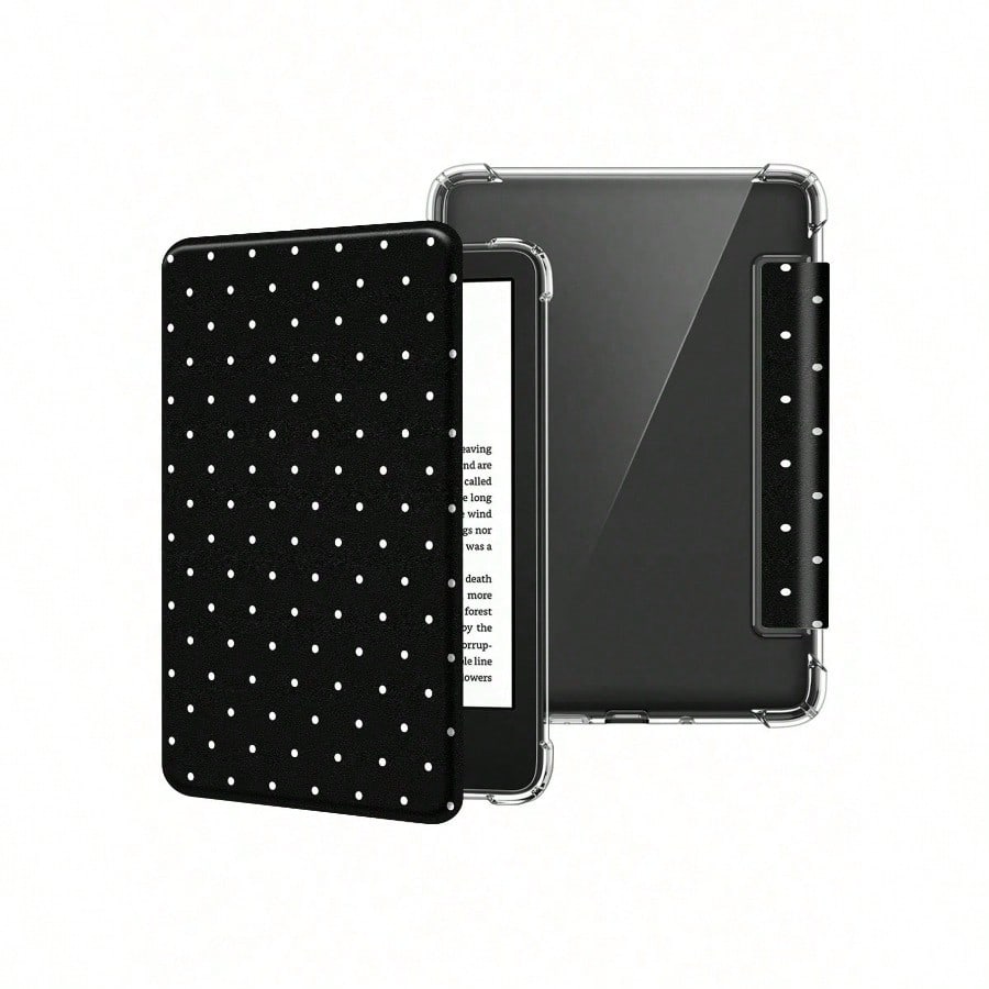 白いドット柄の超薄型透明Kindle電子書籍リーダー保護ケー - Kindle Tablet Accessories のレビューと価格