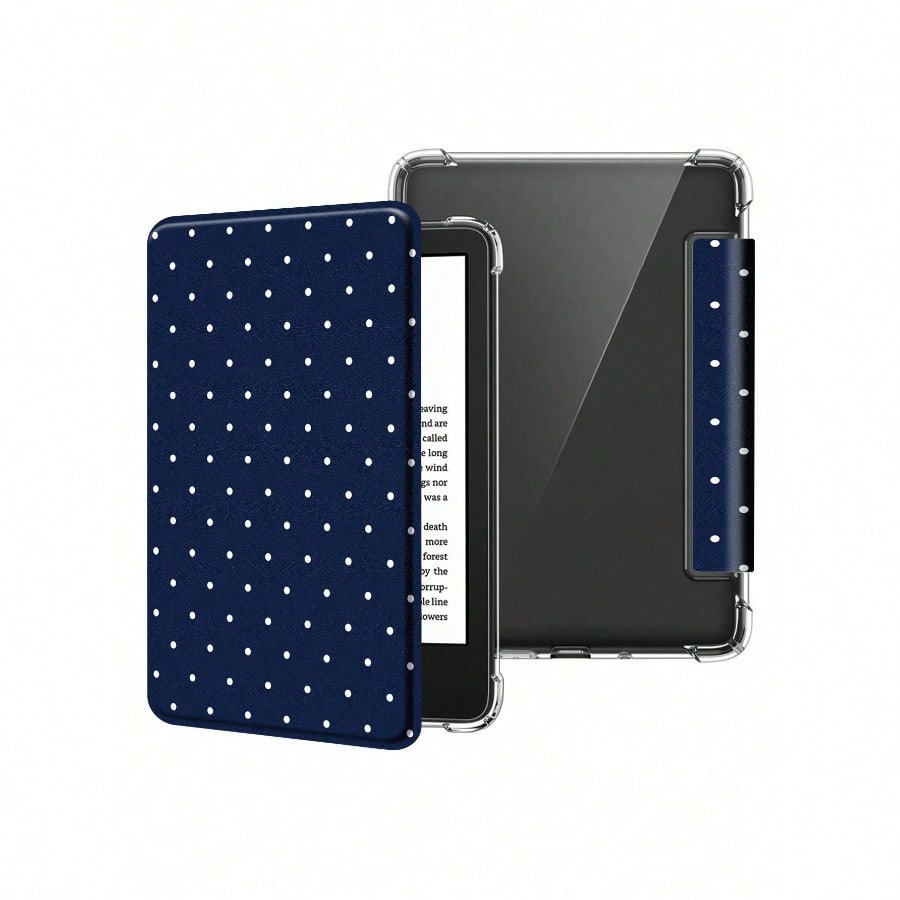 白いドット柄の超薄型透明Kindle電子書籍リーダー保護ケー - Kindle Tablet Accessories のレビューと価格