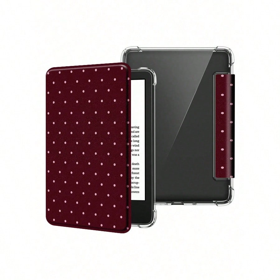 白いドット柄の超薄型透明Kindle電子書籍リーダー保護ケー - Kindle Tablet Accessories のレビューと価格