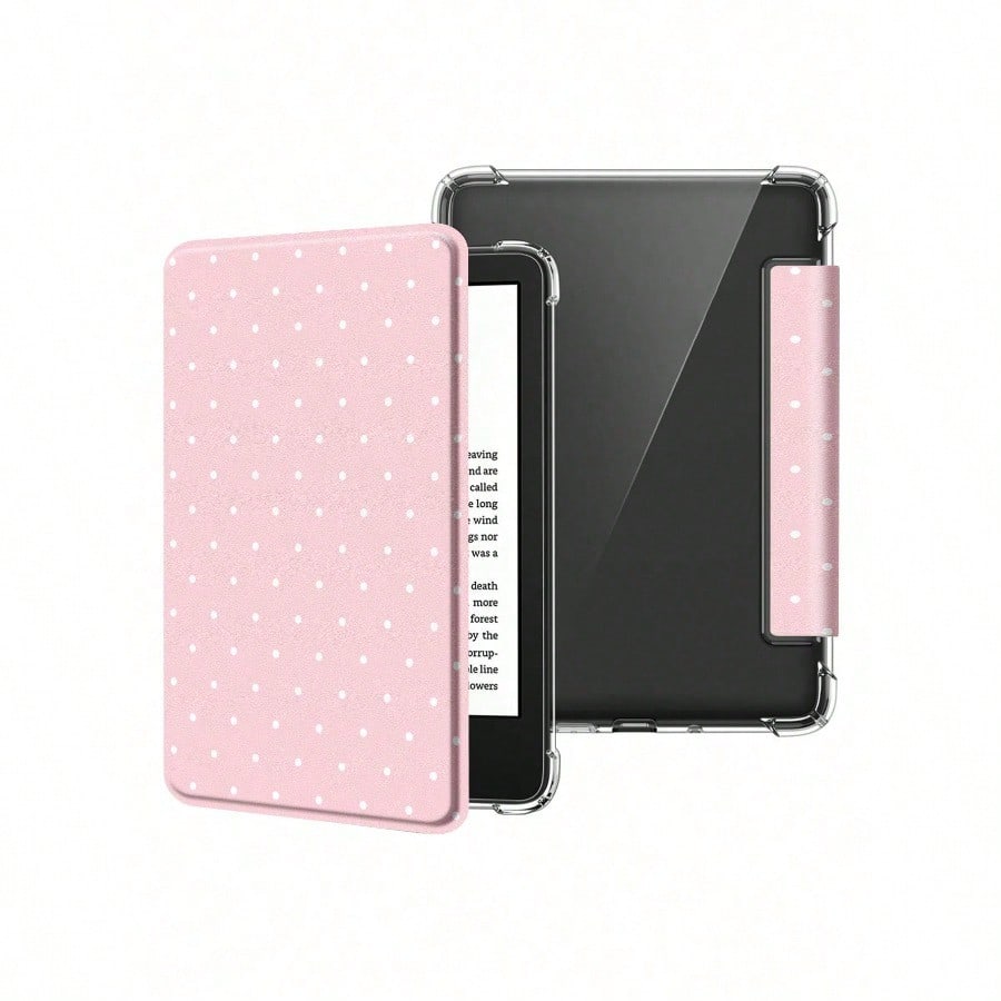 白いドット柄の超薄型透明Kindle電子書籍リーダー保護ケー - Kindle Tablet Accessories のレビューと価格