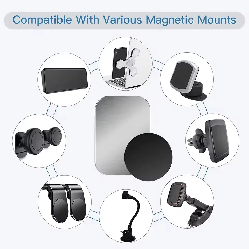 磁気式車載スマホホルダー用金属プレートディスク 薄い鉄板ステ - Tablet Stand Accessories のレビューと価格