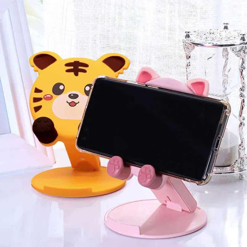 1PC 新漫画かわいい電話スタンド折りたたみ小型ポータブル多 - Tablet Stand Accessories のレビューと価格
