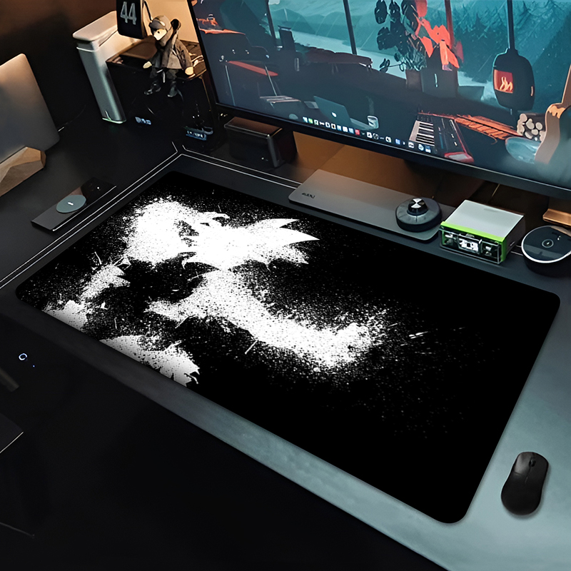 DBZ ブラックアニメマウスパッドドラゴンボール大型 PC  - Rugged Tablet Accessories のレビューと価格