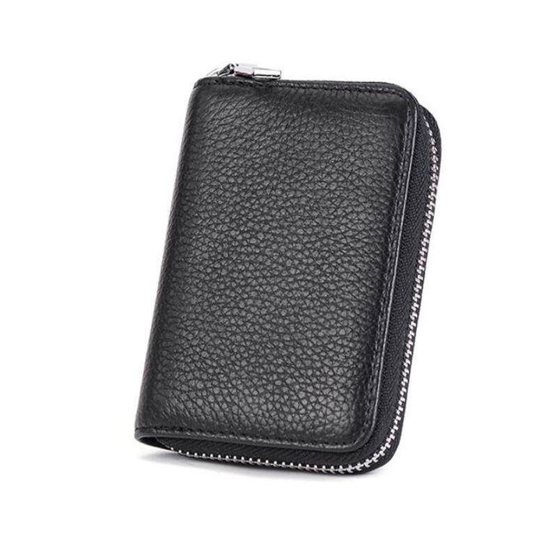 1 pc男性ビジネスカードホルダー本革クレジットカードホルダ - Tablet Accessories For Girls のレビューと価格