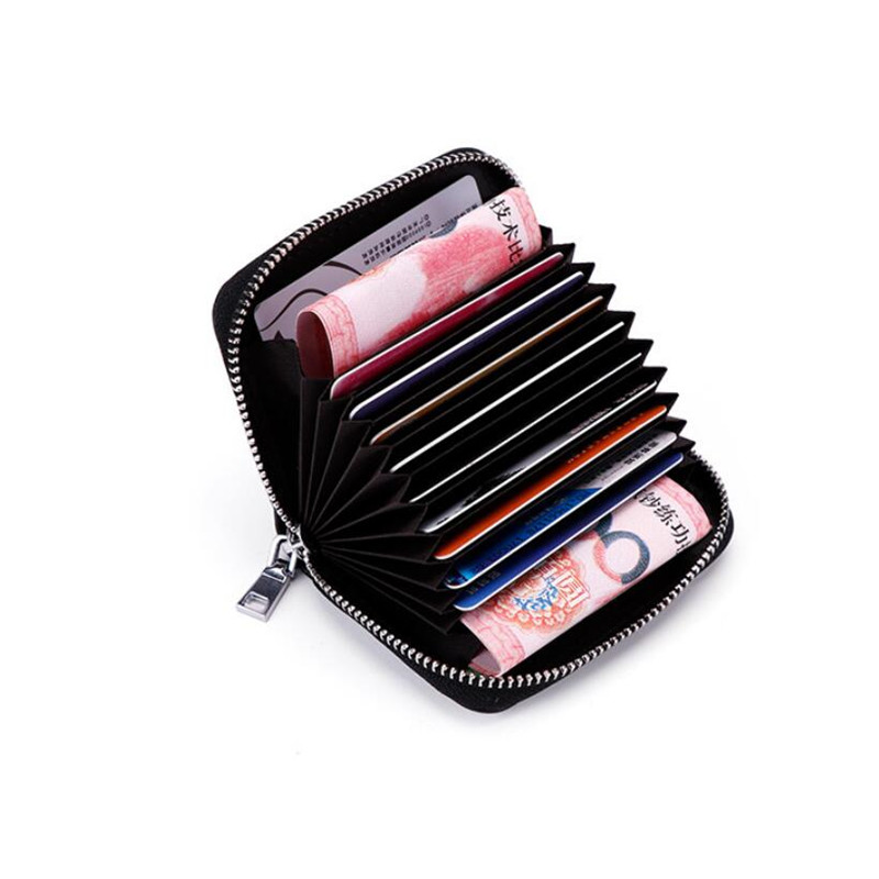 1 pc男性ビジネスカードホルダー本革クレジットカードホルダ - Tablet Accessories For Girls のレビューと価格