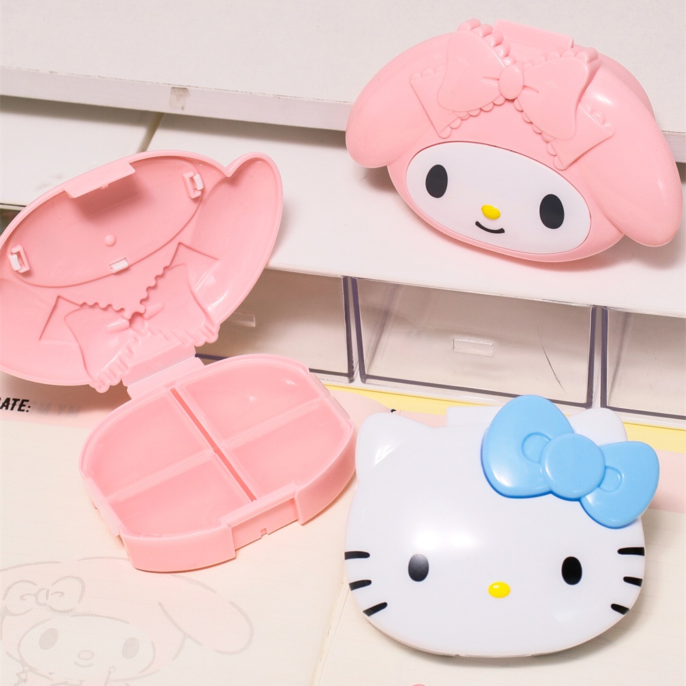 本物のサンリオマイメロディ4グリッドピルボックスポータブルト - Tablet Accessories Case のレビューと価格