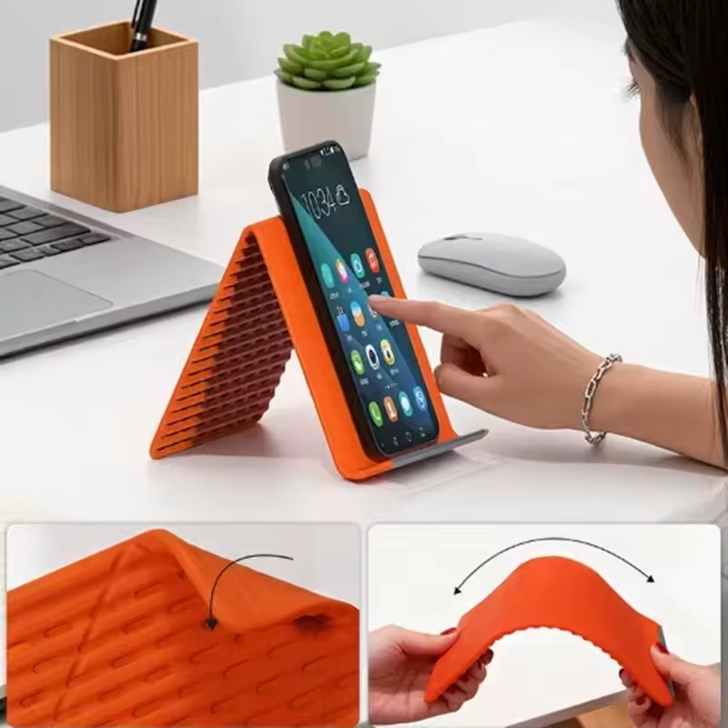 怠惰な携帯電話スタンドシリコンデスクトップタブレットラップト - Tablet Stand Accessories のレビューと価格