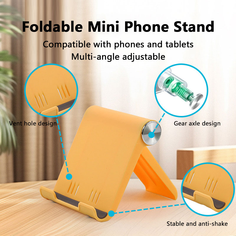 ユニバーサル折りたたみ式デスクフォンホルダー、ポータブル調整 - Tablet Stand Accessories のレビューと価格