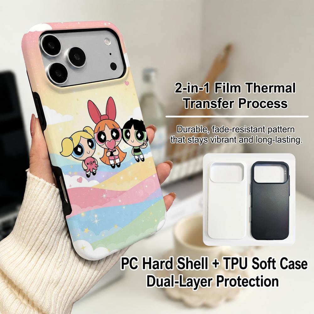 アニメ「パワーパフ・ガールズ」スマホケース フィルム素材 2 - Tablet Accessories For Girls のレビューと価格