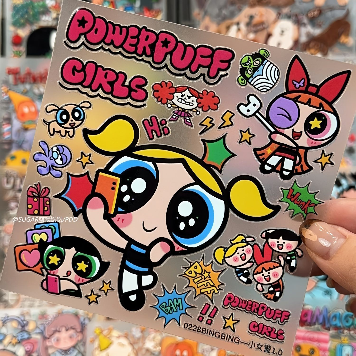 かわいいパワーパフガールキャラクターステッカーシート ヴィン - Tablet Accessories Aesthetic のレビューと価格