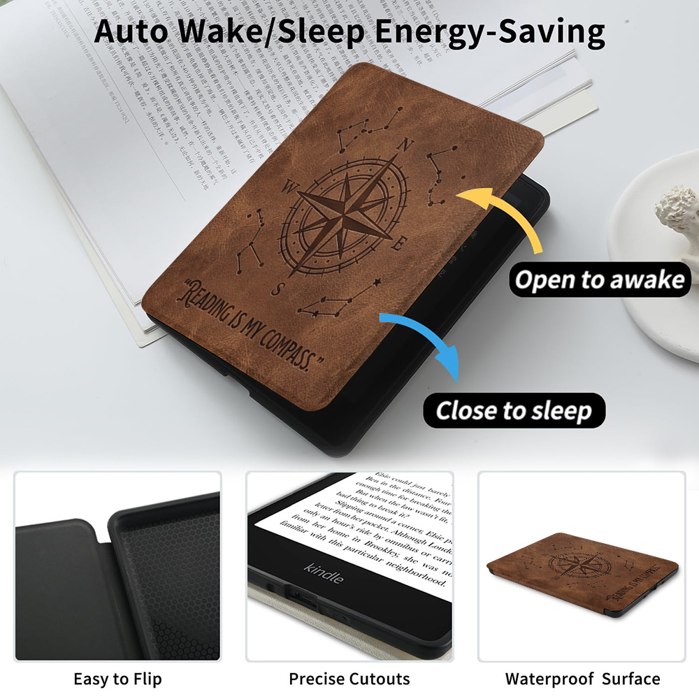 ヴィンテージコンパス保護ケース Kindle Colorso - Kindle Tablet Accessories のレビューと価格