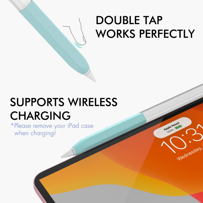 ゼリー色半透明apple鉛筆2ndシリコン保護のためのリンゴ - Tablet Accessories Case のレビューと価格