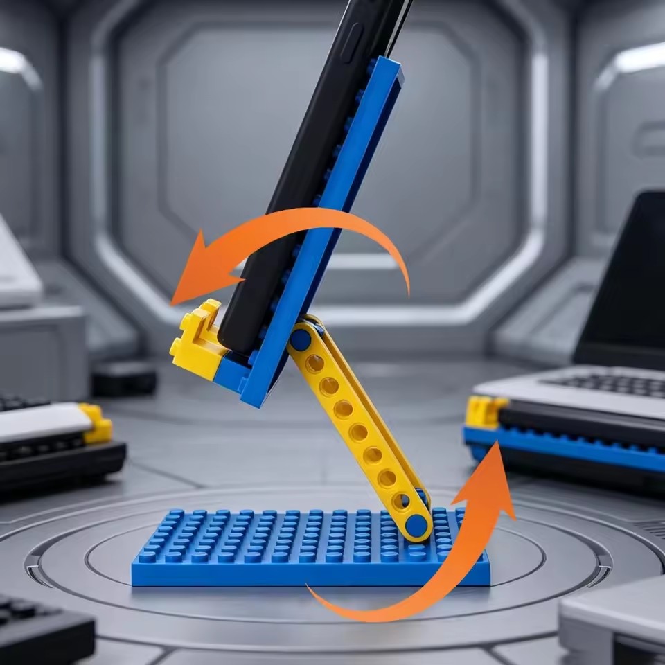 柔軟な折りたたみ式携帯電話ホルダー、創造的な折りたたみ式デス - Tablet Stand Accessories のレビューと価格