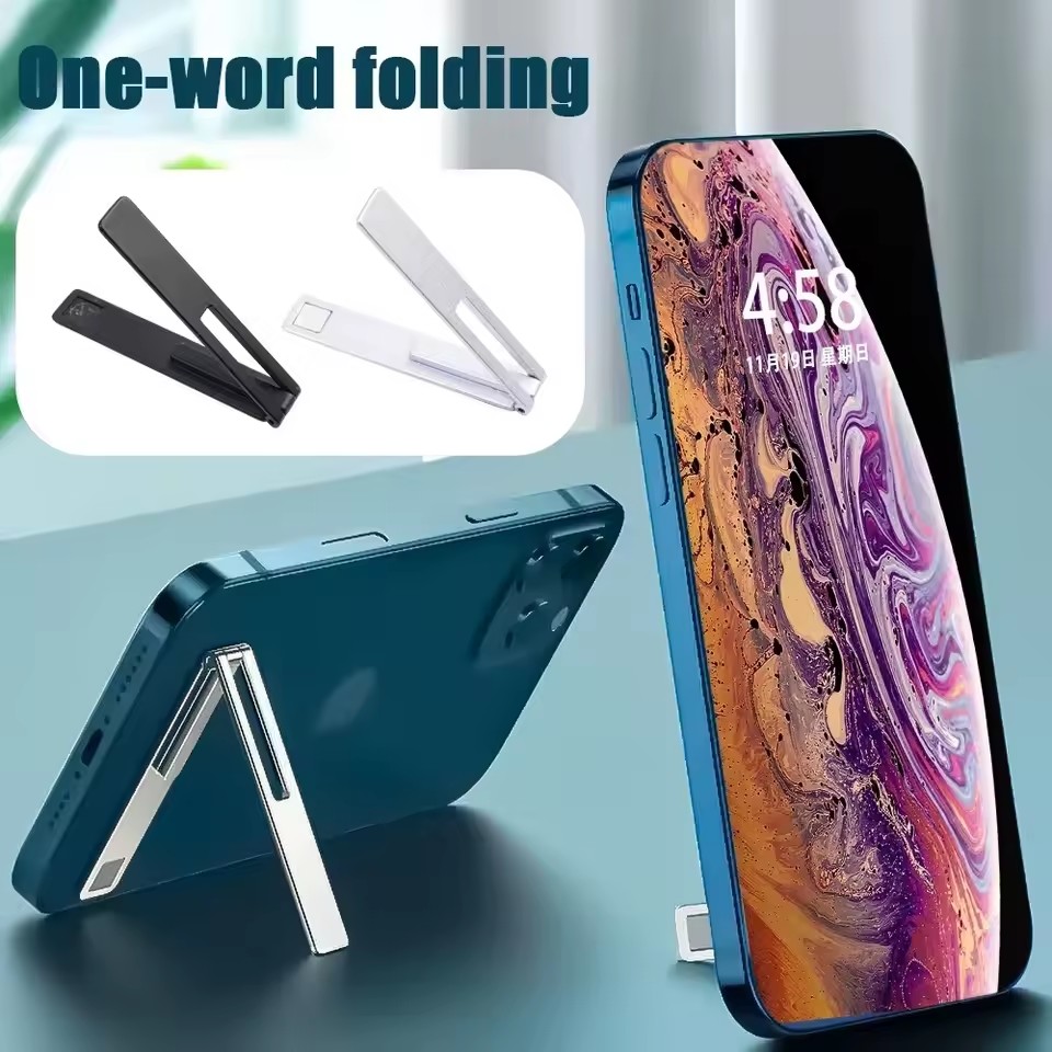 目に見えない超薄型磁気携帯電話ホルダー スタンド 金属合金製 - Tablet Stand Accessories のレビューと価格
