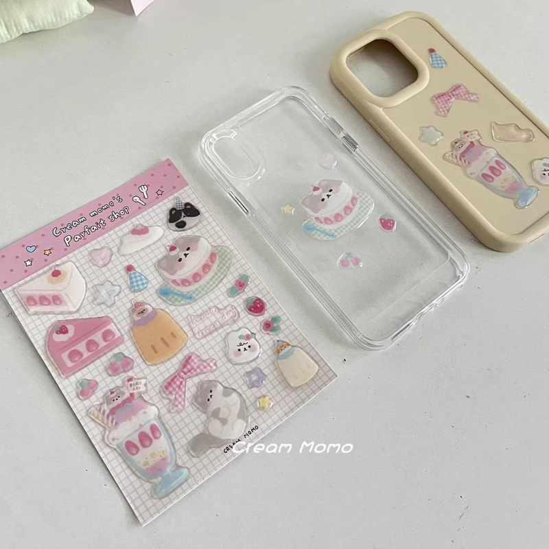 かわいい漫画風スウィーティーキャットゼリーリリーフステッカー - Boox Tablet Accessories のレビューと価格