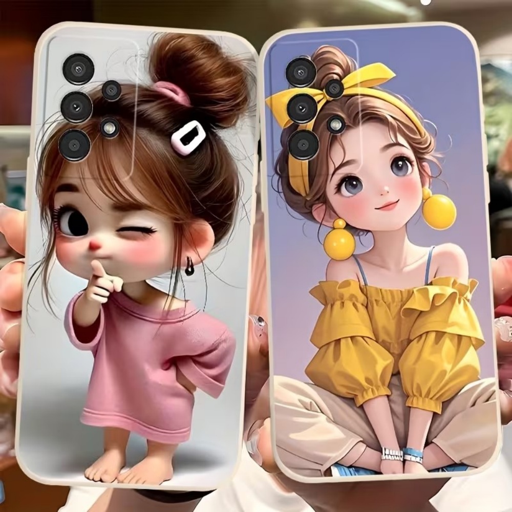 かわいい漫画の女の子柄デザインのスマホケース、Samsung - Tablet Accessories For Girls のレビューと価格