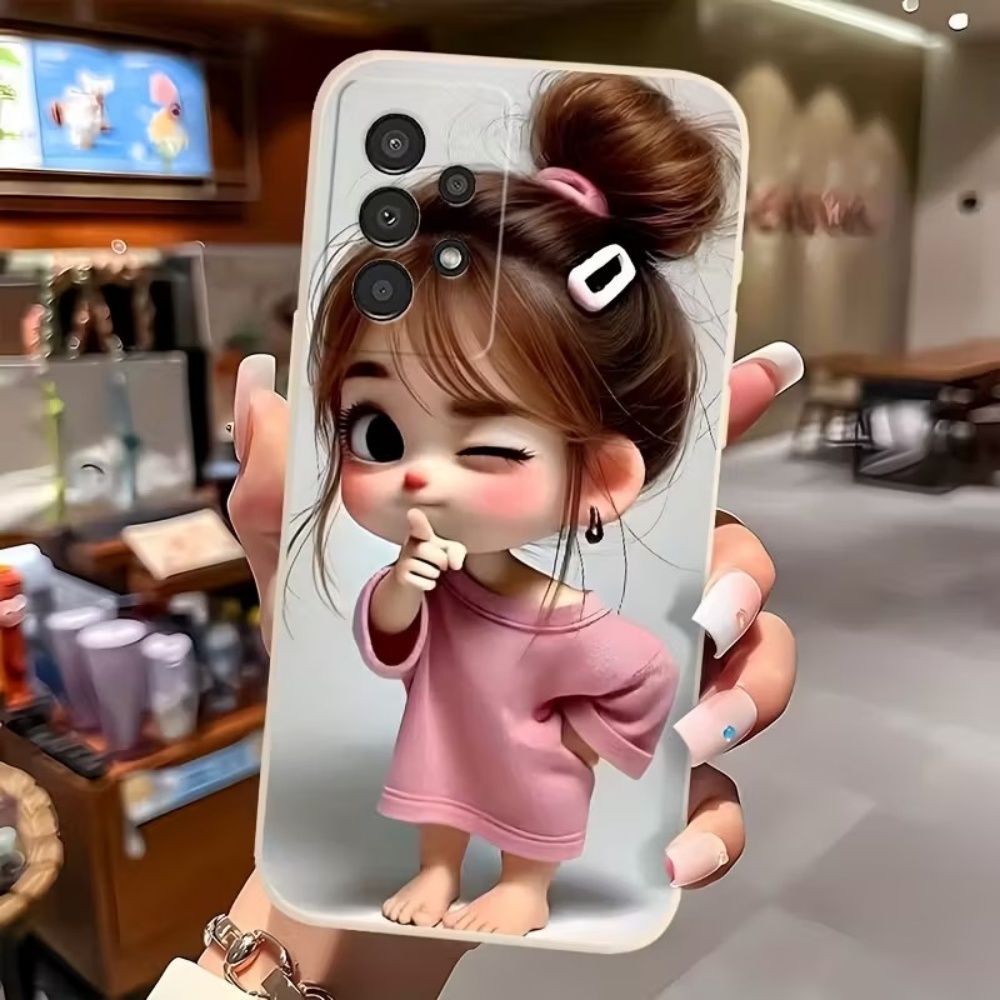 かわいい漫画の女の子柄デザインのスマホケース、Samsung - Tablet Accessories For Girls のレビューと価格