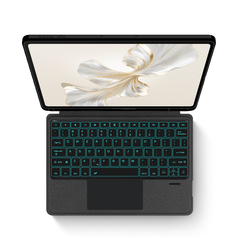 AJIUYU-タッチパッド付きバックライト付きキーボードケー - Honor Tablet Accessories のレビューと価格