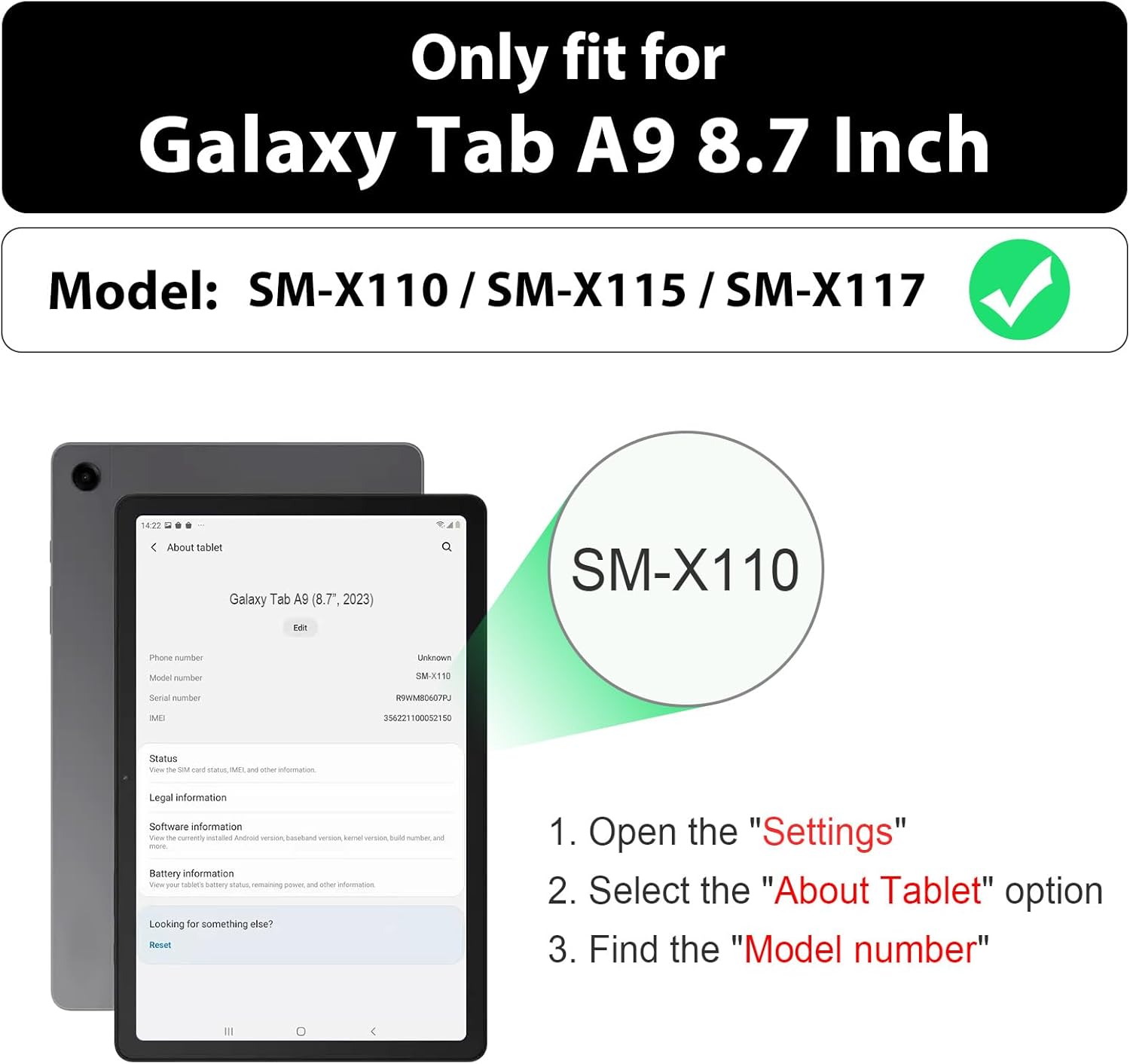 Samsung Galaxy Tab A9 2023 8.7 - Getac Tablet Accessories のレビューと価格